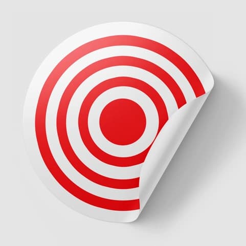 Toilet target stickers