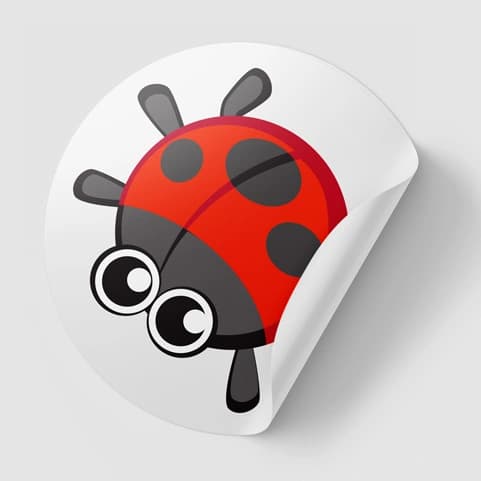 Insect toilet target stickers