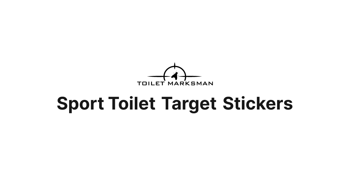 Sport Toilet Target Stickers | Toilet Marksman